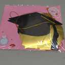 xo, Fetti It's Giving Graduated Banner - Gold Foil | 6 Ft. | Graduation Decorations, Grad Cap Sign, College Ceremony Sign, High School Party Photoshoot Backdrop
