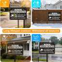 2 Pack Premises Protected by 24 hour Audio and Video Surveillance Signs,10x7 Inch By Entering You Agree Recording Sign, Weatherproof Rust-Free Reflective Aluminum,Easy to Mount for Indoor/Outdoor Use