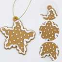 20pcs Christmas Snowflake Ornaments Mini Tree Hanging Decorations Silicone Xmas Ornaments Snowflake Star Pendant with Ropes for Christmas Tree Winter Crafts Holiday Stocking Stuffers Wreath Decor