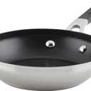 KitchenAid Stainless Steel Nonstick Frying Pan/Skillet, 8 Inch, Brushed Stainless Steel