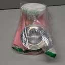 Double Elevated Dog Cat Food Water Bowls, Stainless Steel Cat Food Water Bowl with No-Spill Mat, Raised Tilted Dishes for Indoor Kitten, Puppies, Small or Medium Size Dogs Cats, Pink