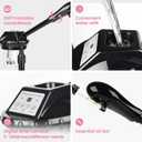 Professional Facial Steamer, Facial Steamer on Wheels with More Steam, Adjustable Height and Angle, Face Steamer for Deep Cleansing and Hydration, Estheticians Steamer for Beauty, Spa and Home Use, Black