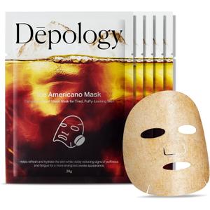 Caffeine Face Mask Patches with Niacinamide, Peptides & Horse Chestnut  Hydrogel Sheet Mask for De-Puffing, Brightening & Refreshing Tired Skin