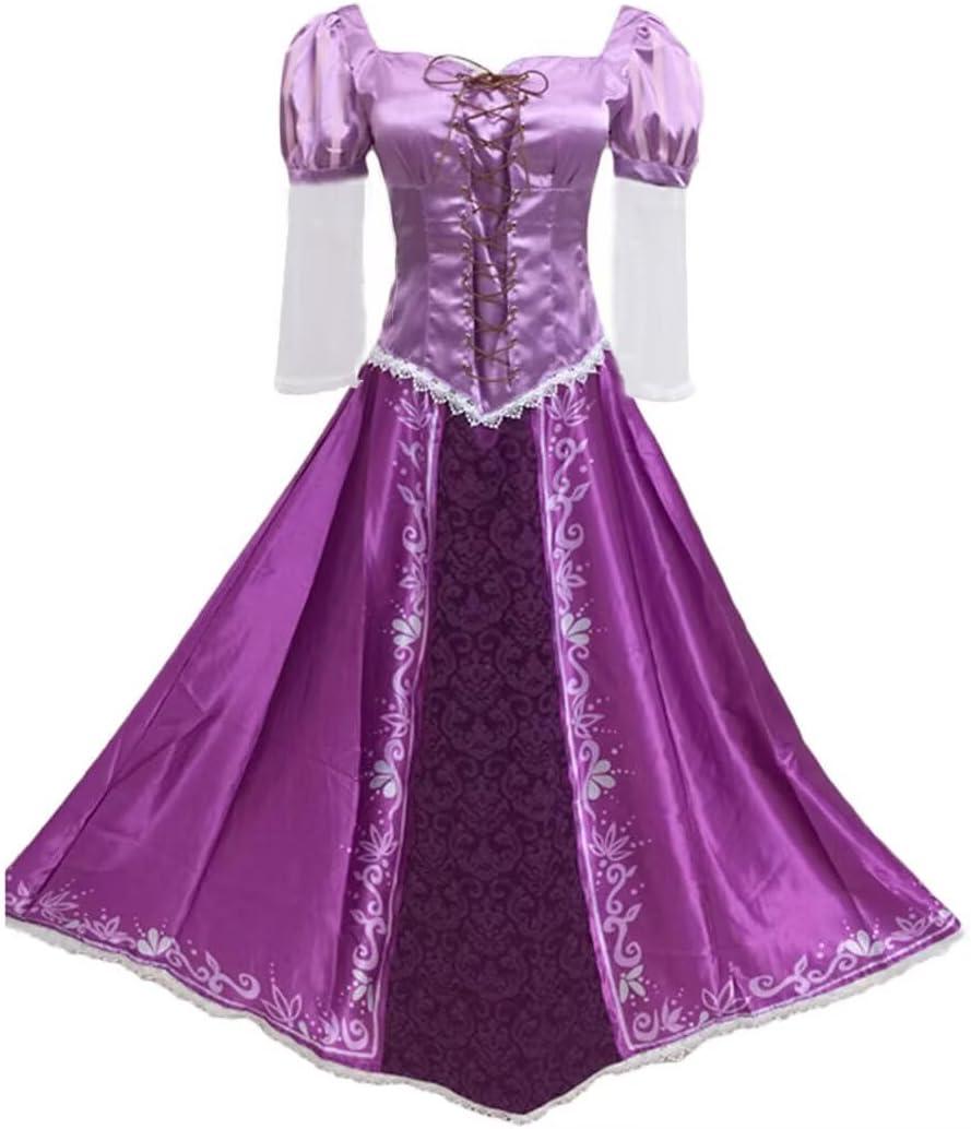Purple Dress Halloween Cosplay Costume Princess Lepe Dress Purple Magic Dress (XX-Large)