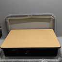 ECR4Kids Open Front Desk with Metal Storage Book Box, Adjustable, Classroom Furniture, Maple/Black