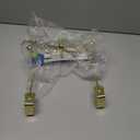 iDesign 3-Double Hook Over-The-Door Rack for Clothes, Towels, or Accessories - Soft Brass