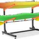 Kayak Storage Rack, Freestanding Kayak Racks for Garage, Heavy Duty Adjustable Kayak Stand Indoor Outdoor Storage Rack for Kayaks, Canoes, Surfboard & Paddleboard