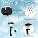 Flow Switch for Intellichlor Ic40, 520736 Intellichlor Flow Sensor Switch Replacement Kit, for IC15, IC20, IC40, IC60 Salt Chlorinator Systems