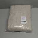 NICETOWN 100% Blackout Linen Curtains 90" Long for Bedroom, Thermal Insulated Living Room Curtains with Liner, Farmhouse Style Linen Blend Window Draperies for Dining Room (2 Panels, 52" W, Natural)