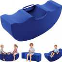 BALAPET Kids Sensory Rocking Chair, 2-Person Foam Seesaw, Navy Blue, 43×19×12in