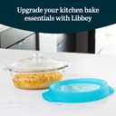 Libbey Bakers Premium 3 Piece Glass Baking Dish Set, Stackable, Space Saving Casserole Dish with Lid Set, Baking Glassware for Casseroles, Desserts