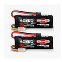 Nihewo 3S Lipo Battery 2Packs 11.1V 6500mAh RC Lipo Battery 90C Hard Case with XT60 Connector + XT60 Adapter Compatible with Arrma HPI 1/8 1/10 RC Truck Vehicles Car Truggy Buggy Tank Hobby