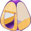 Kids Play Tent Pop Up Tent for Girls and Boys，Automatic Setup and Foldable Playhouse Castle Toys Outdoor and Indoor（Orange）