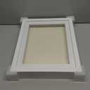 Americanflat 11x14 Shadow Box Frame with Shatter-Resistant Glass - Use as 9x12 Frame with Mat or 11x14 Without Mat - Silhouette Collection - White with Soft Felt Back