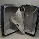 Wrangler 4 Piece Miami Luggage and Packing Cubes Set, Blue