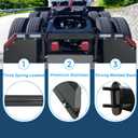 2 1/2" Angled Mud Flap Hangers for Semi Trucks Mud Flap Hangers Mudflap Hangers for Semi Truck Mud Flaps Brackets Splash Guard Mudguard Holder Mount