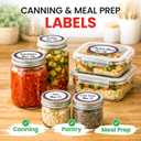 2 x Canning Labels Dissolvable Stickers for Mason Jars and More (2" Round 200/roll) Canning Supplies Washes Off in Seconds Like Magic - Jar Labels Homemade Jam, Jelly, and More (Eggplant)