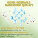 2 x IMMCUTE Dog Heat Diapers Female, X-Small, 60 Count, Breathable & Adjustable Disposable Dog Diapers, Super Absorbent, Female Dog Diapers for Heat, Excitable Urination, Incontinence