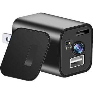 Hidden Spy Camera USB Charger Camera Mini Security Camera with Motion Detection for Home No App