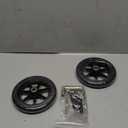 2Pcs 6 Inch Replacement Wheelchair Wheels for Walkers - Environmentally Friendly Rubber Material, Wear-Resistant PU Tires, Anti-Slip, and Durable ABS Wheel Hub (6IN Narrow 2Pcs)