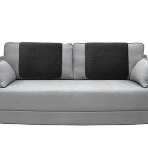 Frienda 2 Pieces Recliner Headrest Covers Sofa Headrest Protector Sherpa for Recliner Chair Couch Furniture Non Slip for Living Room(Black)