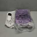 MAXEVE Electric Heated Throw Rabbit Faux Fur Blanket with 8 Heating Levels & 8H Auto Off, Fast Heating Warm Cozy Sherpa Washable Electric Blanket with Over-Heat Protection, ETL Certification, Purple