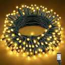 40FT 120 LED Christmas Lights Outdoor, Warm White Christmas String Lights with 8 Modes & Waterproof, Connectable Plug in Christmas Tree Lights for Indoor Bedroom Yard Holiday Decorations