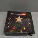 Winpull Christmas Tree Topper Lighted with 6 Pattern Projection Modes, Christmas Star Tree Topper Built-in LED Rotating Lights, Gold 3D Glitter Dynamic Projector for Christmas Decorations