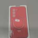 SKYLMW for Samsung Galaxy S23 Case with Magnetic Invisible Stand [Compatible with Mag-Safe] Military Drop Tested [Full Camera Protection] Silicone S23 Cases for Men Women, Red