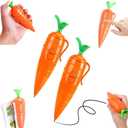 2PCS Carrot Recorder Pen, Multi-Function Voice Recording Pen with Ballpoint Writing Tool, Cute 60-Second Voice Recorder for Kids, Carrot Pens Recorders 20s Playback Feature for Children Learning