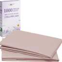 California Design Den Standard/Queen Pillow Cases Set of 2 - Ultra Luxury 1000 Thread Count, Soft and Smooth Sateen Weave, 100% Cotton Standard Pillowcases, Cool, Thick and Durable - Sepia Rose