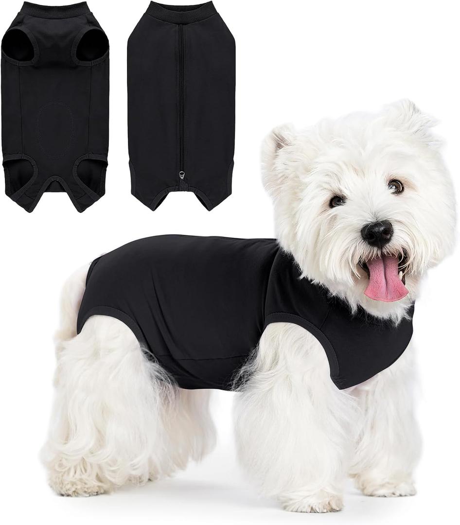 Coppthinktu Dog Surgery Recovery Suit for Dogs After Surgery Female, Dog Onesie Neuter Puppy Spay Shirts, Post-Op Bodysuit Pajamas Anti Licking Abdominal Wounds Cone Alternative M