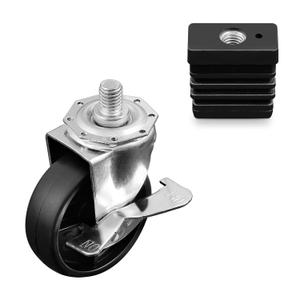 G515-0082-W1 Grill Wheel G408-0036-W1 Caster Socket Grill Replacement Parts for Charbroil Locking Caster Wheels 463243518 463342119 463245917 Thermos 461246804 Kenmore 415.16123801 3 Wheel 1 Pack