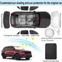 TINGLU Window Shades for Kia Sorento SUV 2021-2025 2026 Accessories Side Full Windows Rear Triangular Windshield Sun Shade Sun UV Rays & Privacy Protection for Camping,Napping,and Relaxing 8PCS