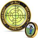 High Precision Golf Green Reader Funny Ball Marker Golf Putt Training Aid Bubble Level Golf Accessories Gifts for Men Women