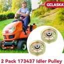 GELASKA 2 Pack 131494 Idler Pulley Craftsman Replaces 165888 532173437 532173438 597025001 532165888 532131494 532155191 for Craftsman 42 inch LT1000 LT2000 YTH18542 YTH1542XP YTH150 Mowers