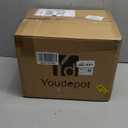 Makeup Brush Organizer  Vanity Organizer with 18-Slot Lipstick Organizer & Makeup Brush Holder with Lid  Skincare, Perfume & Cosmetic Storage for Bathroom or Dresser (White)