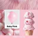 PartyWoo Pink Balloons 140 pcs Different Sizes of 18 12 10 5 Inch Pastel Pink Balloons Arch Kit Garland for Baby Shower Gender Reveal Birthday Bridal Shower Princess Party Decorations Pink-Q05