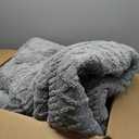 PU MEI Sherpa Throw Blanket for Couch Sofa 90*80- Fleece Tufted Fuzzy Soft Cozy Blanket for Bed, Thick Warm Blanket for All Seasons, (Dusty Blue, 80"*90")