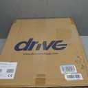 Drive Medical 2-in-1 Raised Toilet Seat with Removable Padded Arms - Elevated Bathroom Safety Support - Secure Locking Attachment - Easy Height Assistance - Durable Construction, Standard Toilets