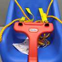 Little Tikes Snug 'n Secure Blue Swing with Adjustable Straps, 2-in-1 for Baby and Toddlers Ages 9 Months - 4 Years