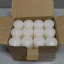 12 Hours Ivory Votive Candles, Unscented 2 inch Wax Candles for Wedding, Party, Holiday Spa & Home Decoration, 24 PacksOdorless, Smokeless, No Wax Dripping Candles
