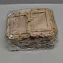 24 Pcs Valentine's Day Wood Picture Ornaments Photo Ornament with Kraft Paper Bag Wood Tree Hanging Ornaments for Valentine Tree Picture Frame Stockings Decorations (Rectangle)