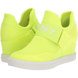 DKNY Womens Everyday Comfortable Cosmos - Wedge Sneaker (6.5, Zest)