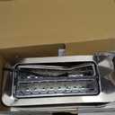 Mueller UltraToast Stainless Steel Toaster 4 Slice  Extra-Wide 1.6" Slots for Artisan Bread, Bagels & Frozen Waffles, 6 Browning Levels, LED Display, Cancel/Defrost/Reheat, Removable Crumb Tray
