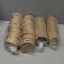 LITOPAK 50 Pack 8 oz Paper Containers with Vented Lids, Kraft Paper Food Cups, Soup Containers Cups with Lids, Disposable Bowls for Hot Soup for Storing Food or Carrying Out