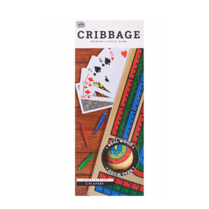 Anker Play CRIBBAGE Game Set Wooden Classic Game With Full Deck of Cards