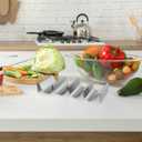 PRETYZOOM Stainless Steel Taco Holder Stand Multi-Slot Burrito Rack Oven Safe Space-Saving Taco Prep Rack for Home Kitchen Dining and Parties