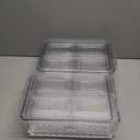 14 Pack Fridge Organizers and Storage - Refrigerator Organizer Bins with Lids, BPA-Free Fridge Organization, Fruit Storage Containers for Fridge, Vegetable, Food, Drinks, Cereals, Clear