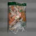 VANGNING Easter Bunnies and Carrots Garland - Felt Bunny and Wood Beads Banner, Decoration Wall Hanging Bunting (Carrots Garland)